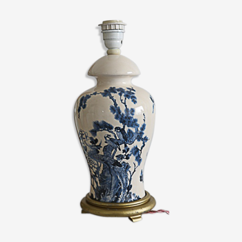 Porcelain and birds lamp foot