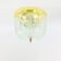 Flower shaped brass & glass flush mount from limburg, germany, 1960s