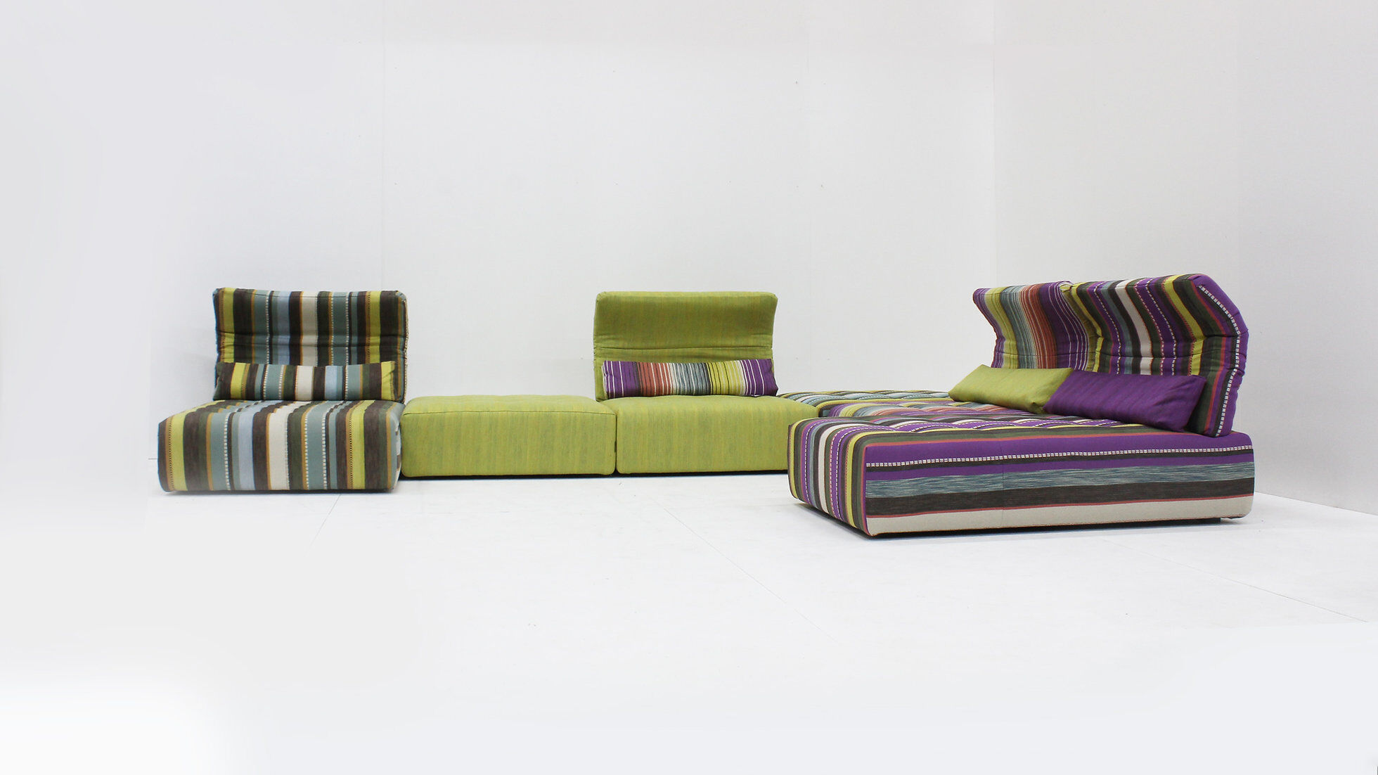 Roche Bobois Voyage Immobile modular lounge sofa XL, set of 6