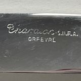 6 silver metal table knives