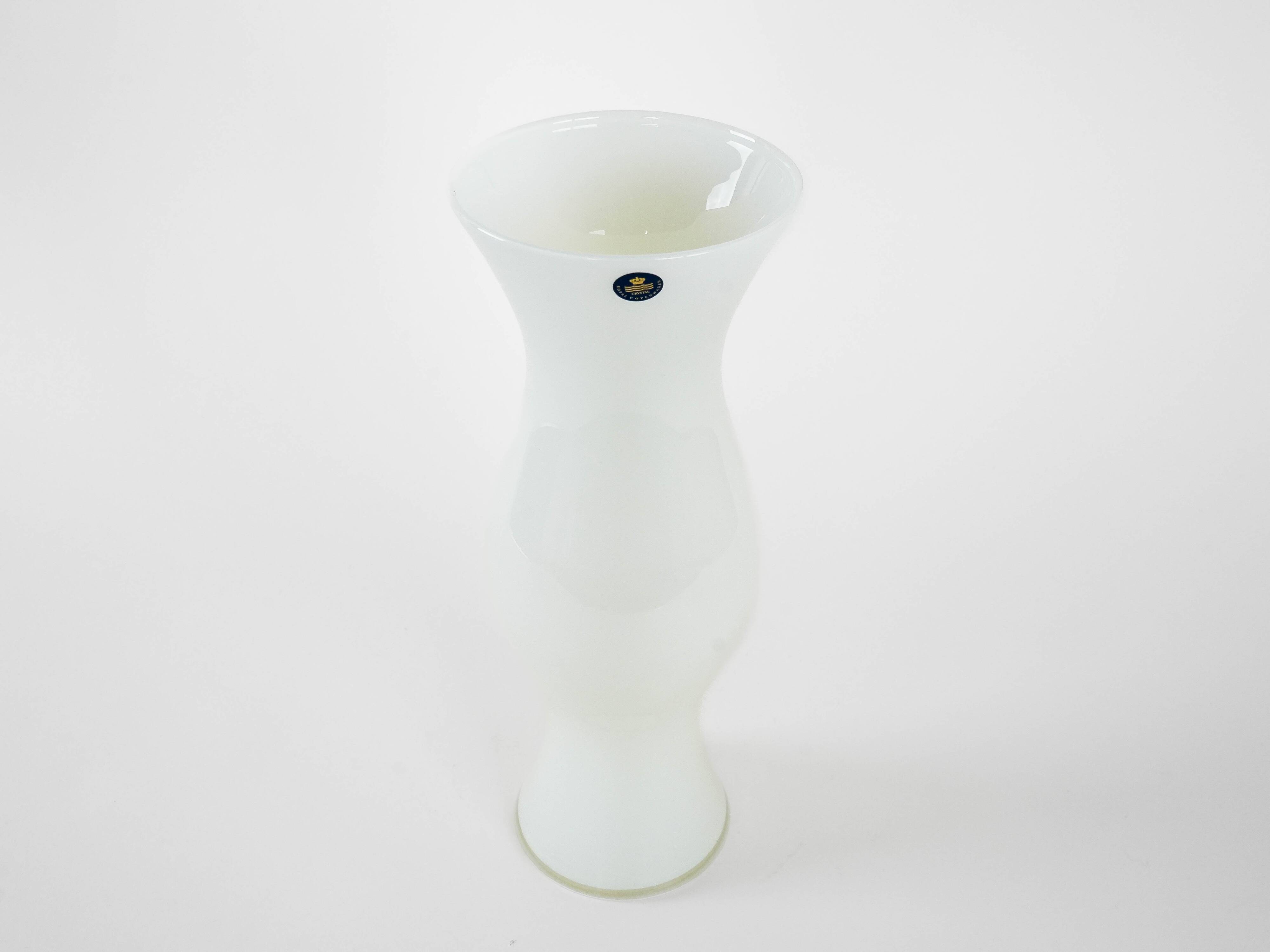 Glass vase, Danish design, 1970s, manufacturer: Royal Copenhagen, designer: