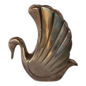 Vase cygne laiton