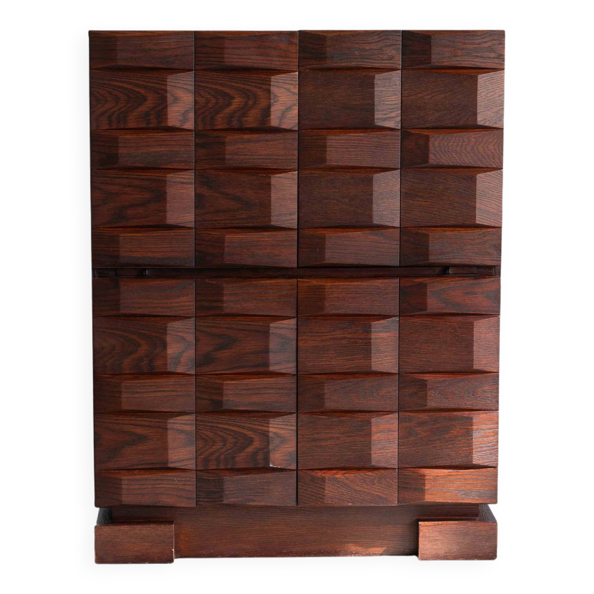 Brutalist bar cabinet