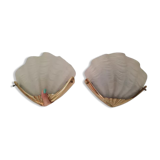 2 shell sconces