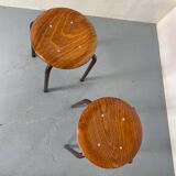 Vintage Industrial Stools from Marko, 1950s, Set of 2