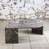 Eye-shaped marble coffee table by Roche Bobois, 1970