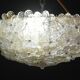 Murano Gold Ceiling Light Flower by Seguso for Venini, Italy, 1960s