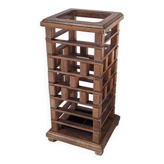 Vintage wooden umbrella stand