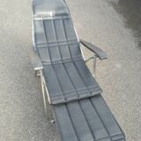 Chaise pliante inclinable vintage maule marga airstream repose-pieds design 1970