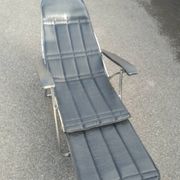 Vintage maule marga airstream reclining folding chair footrest design 1970