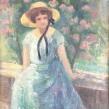 Painting Young Girl in the Hat