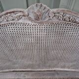 Old caned bench