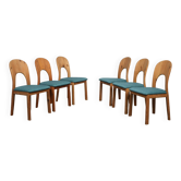 Ensemble de 6 chaises de salle à manger par Koefoed Danmark, Danemark, années 1990.