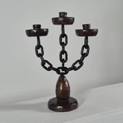 Vintage brutalist chain candlestick Spain