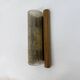 Mid-century Fisher Leuchten glass wall lamp with solid wooden detail, 1970s