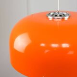 Big Space Age Pendant from Guzzini in Orange, 1970s