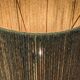 Lampe boule vintage en grès émaillé et corde de jute
