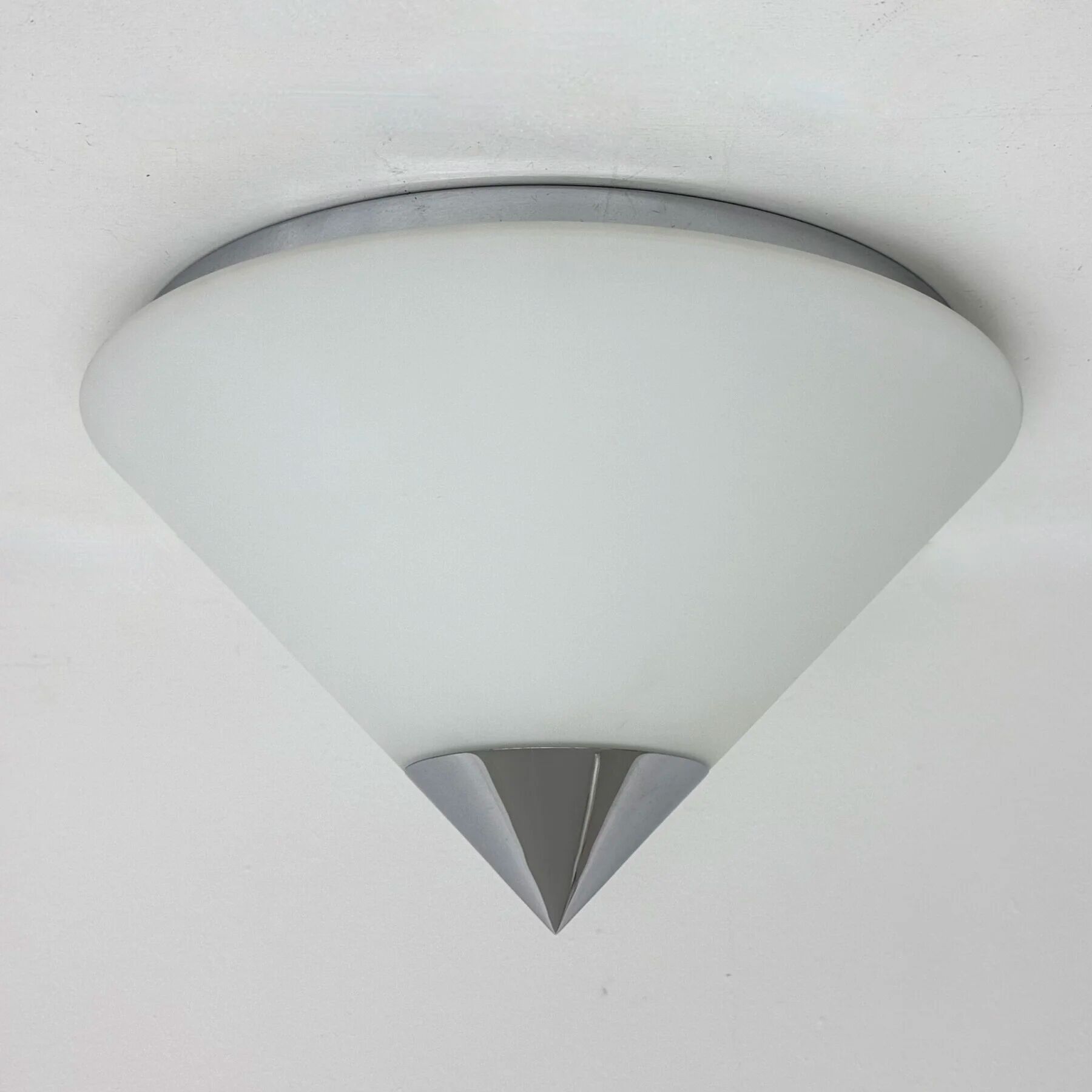 Limburg Glashütte wall ceiling lamp flush mount, 1970s