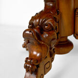 Japanese rotating library pedestal table by Gabriel Viardot, 1880