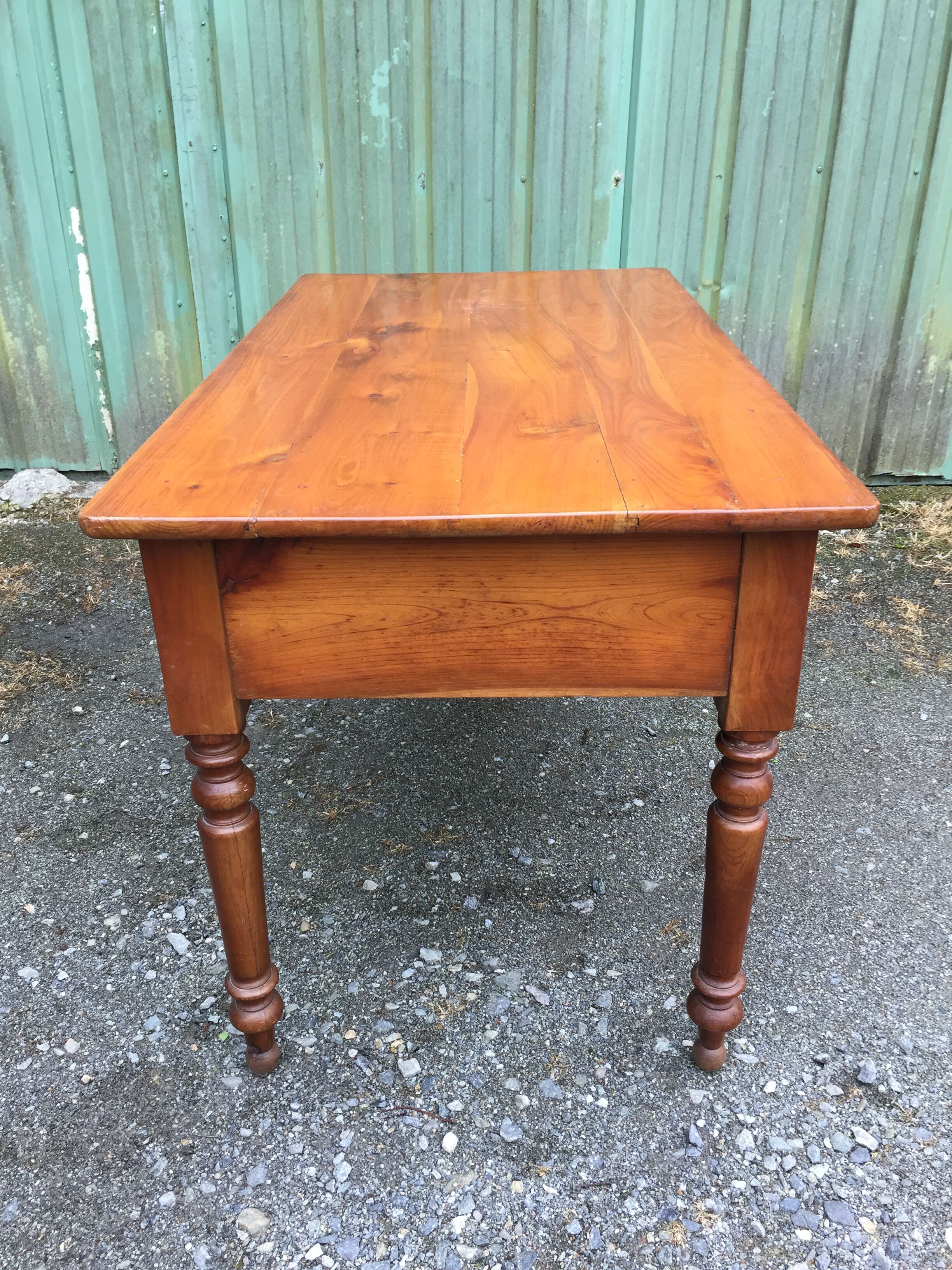 Louis Philippe style farmhouse table in solid cherrywood