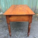 Louis Philippe style farmhouse table in solid cherrywood