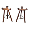 Pair of vintage spanish bar stools