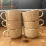 6 speckled cups