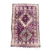 Boujad purple Moroccan rug - 189 x 311 cm
