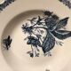 Hollow plate decor insects and strawberries, Manufacture Choisy the King, Iron Land, H Boulenger - Co.