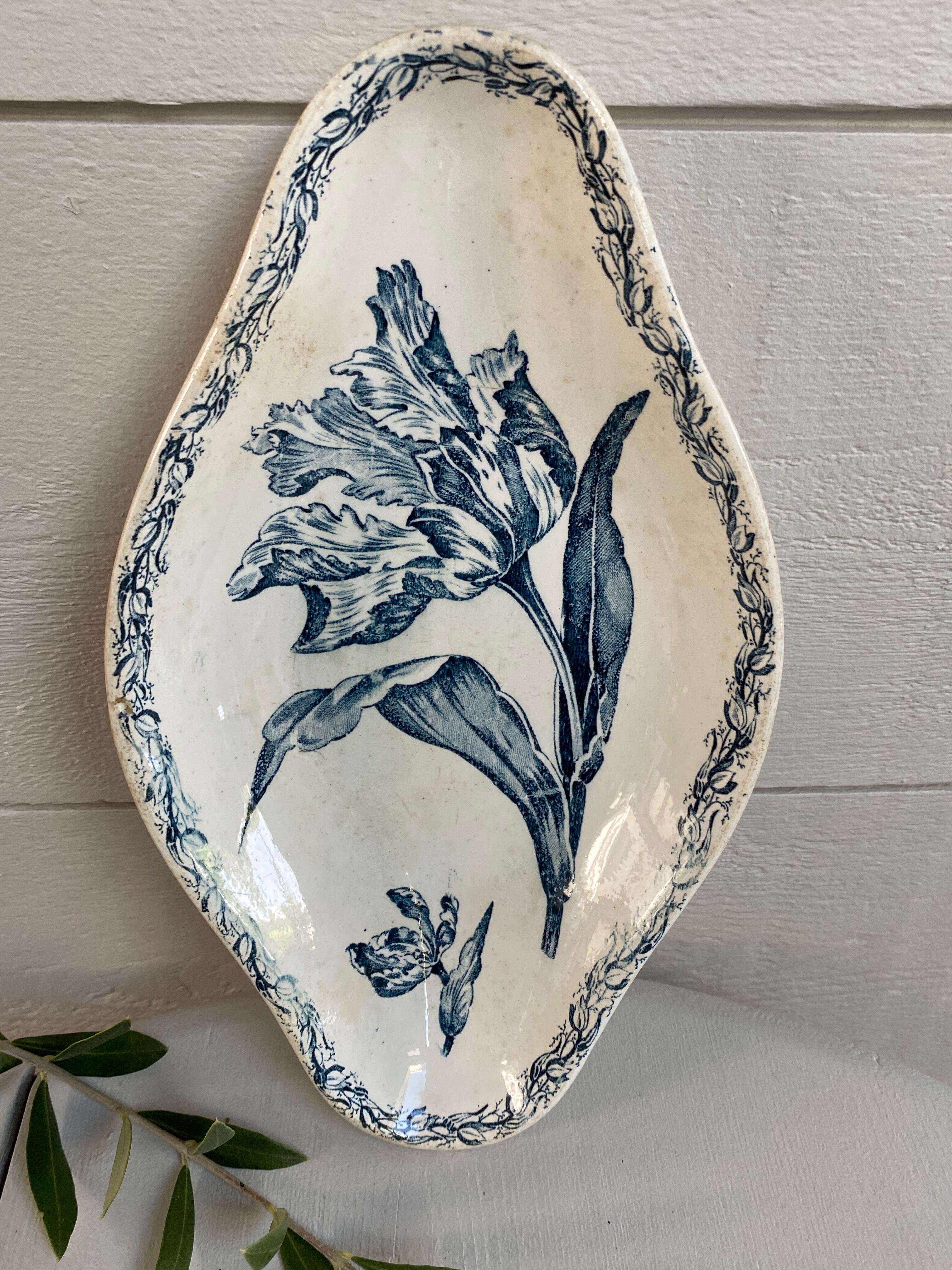 Old earthenware dish kg luneville