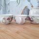 Chi Kiang Stoneware vintage flower mugs