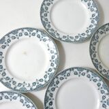 Terre de fer 8 Art Deco flat plates NORMAND model