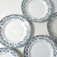 Terre de fer 8 Art Deco flat plates NORMAND model