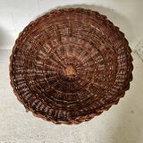 Pair of wicker basket armchairs