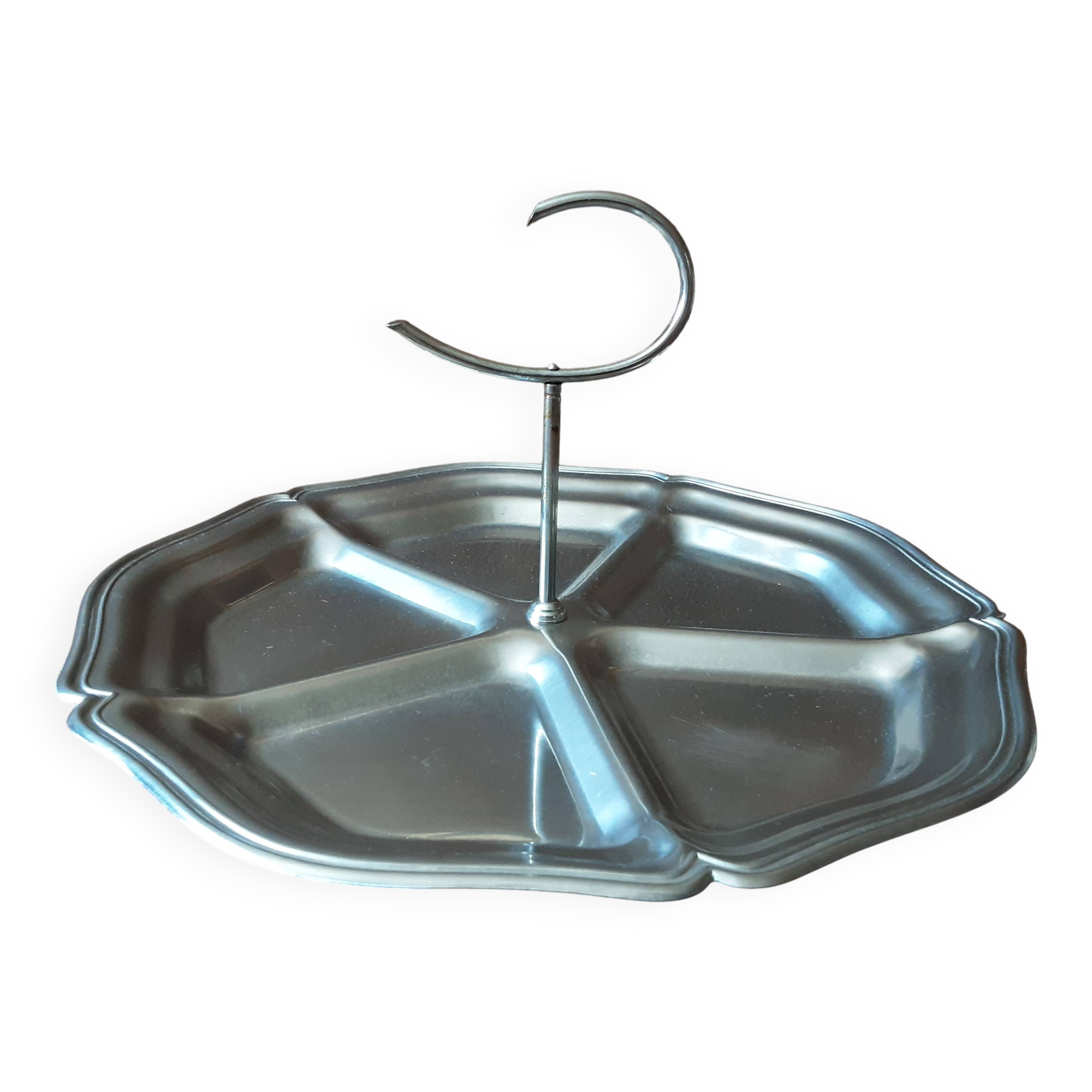 Stainless steel rotating dish