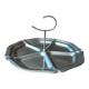 Stainless steel rotating dish