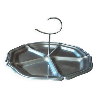 Stainless steel rotating dish