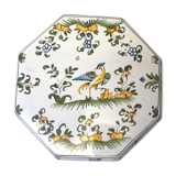 Piedestal earthenware coaster Lallier Moustiers