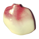 Old pink enamelled vase