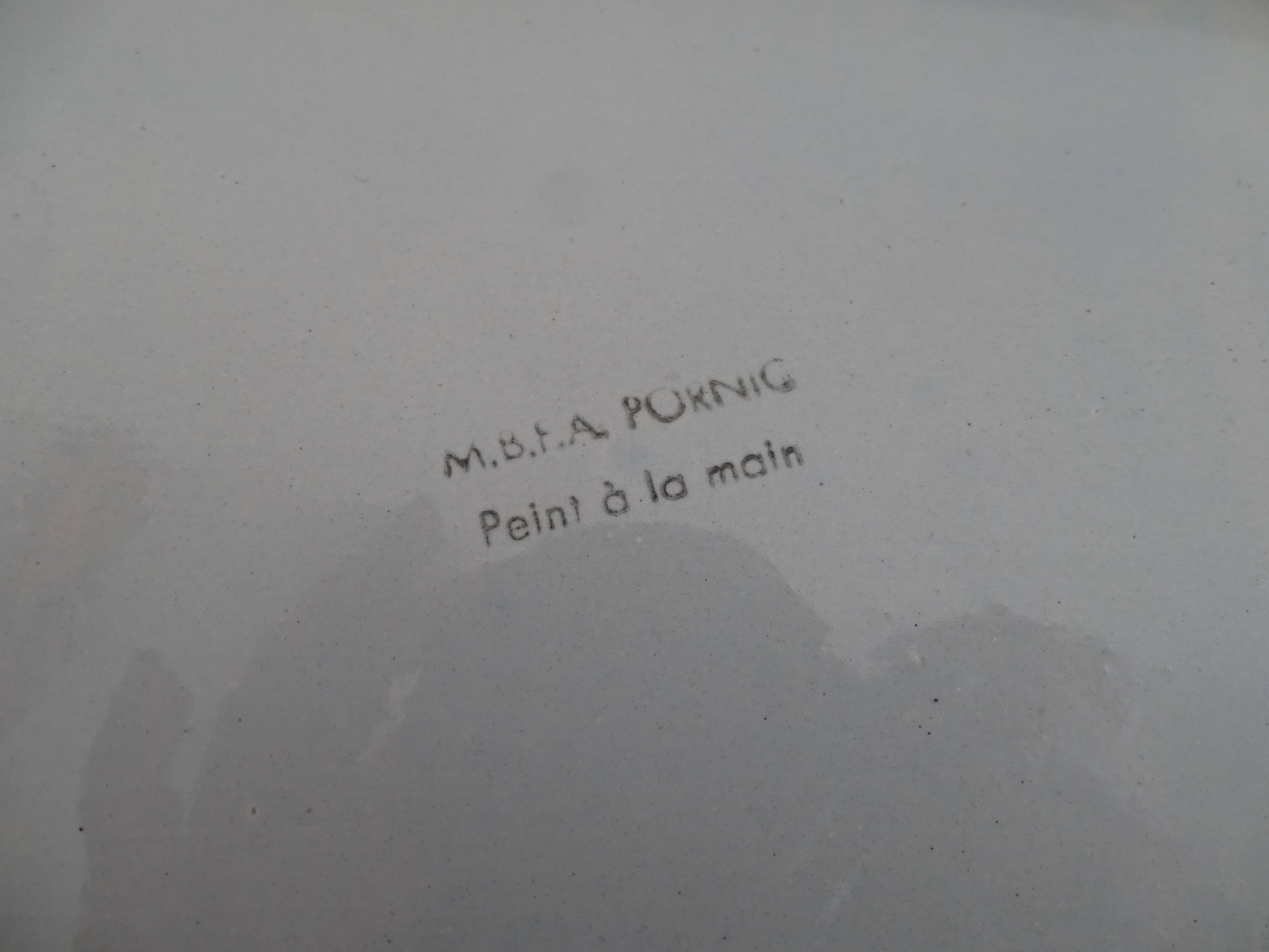 Fish dish MBFA Pornic 1960 vintage