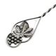 Salt spoon, mid-century modern, silver, Poland, 1970s