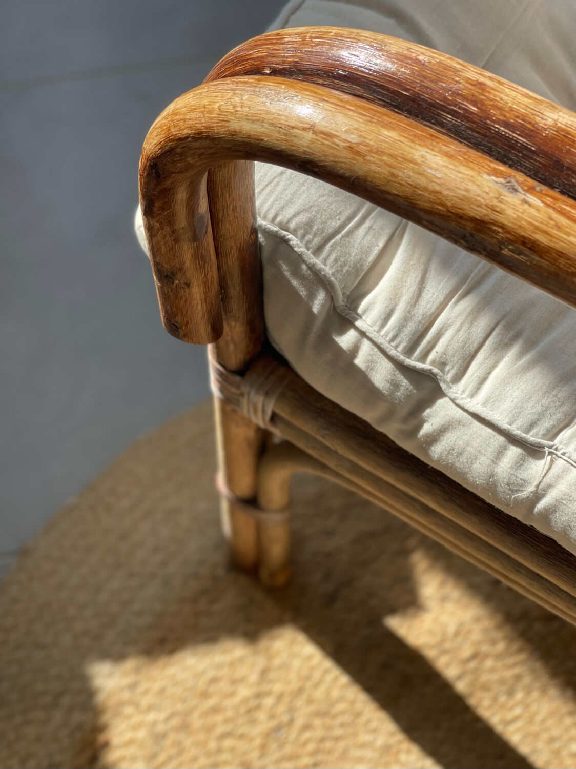 Bamboo sofa 1970