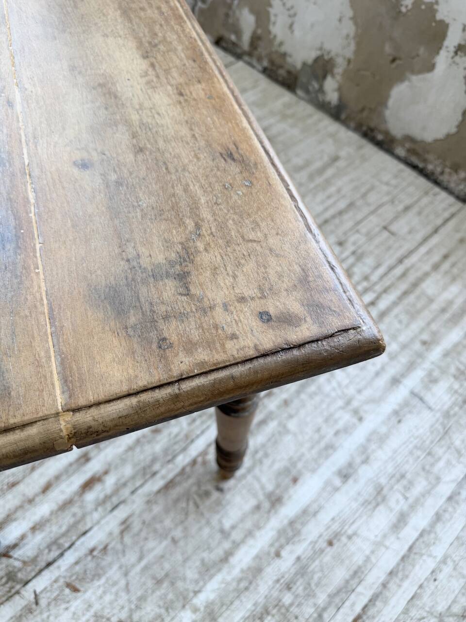 Table de ferme, bistrot en hêtre 1900
