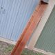 Very large antique wooden shelf/pot rack