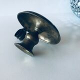 Old golden brass candlestick