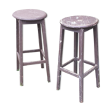 Paire de tabourets d'atelier