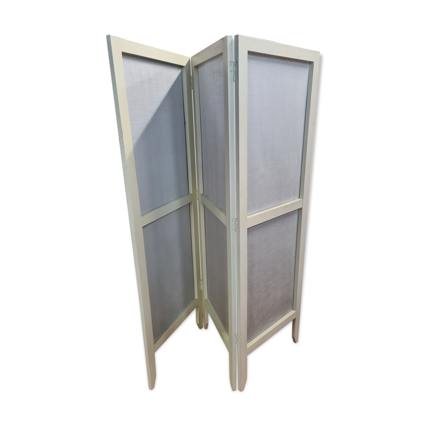 Paravent en bois et tissus