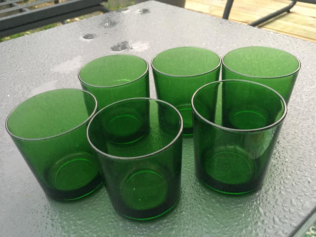 Lot de 6 verres vintage