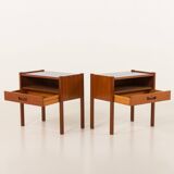 Italian mid century bedside tables, vintage nightstands, 1960s