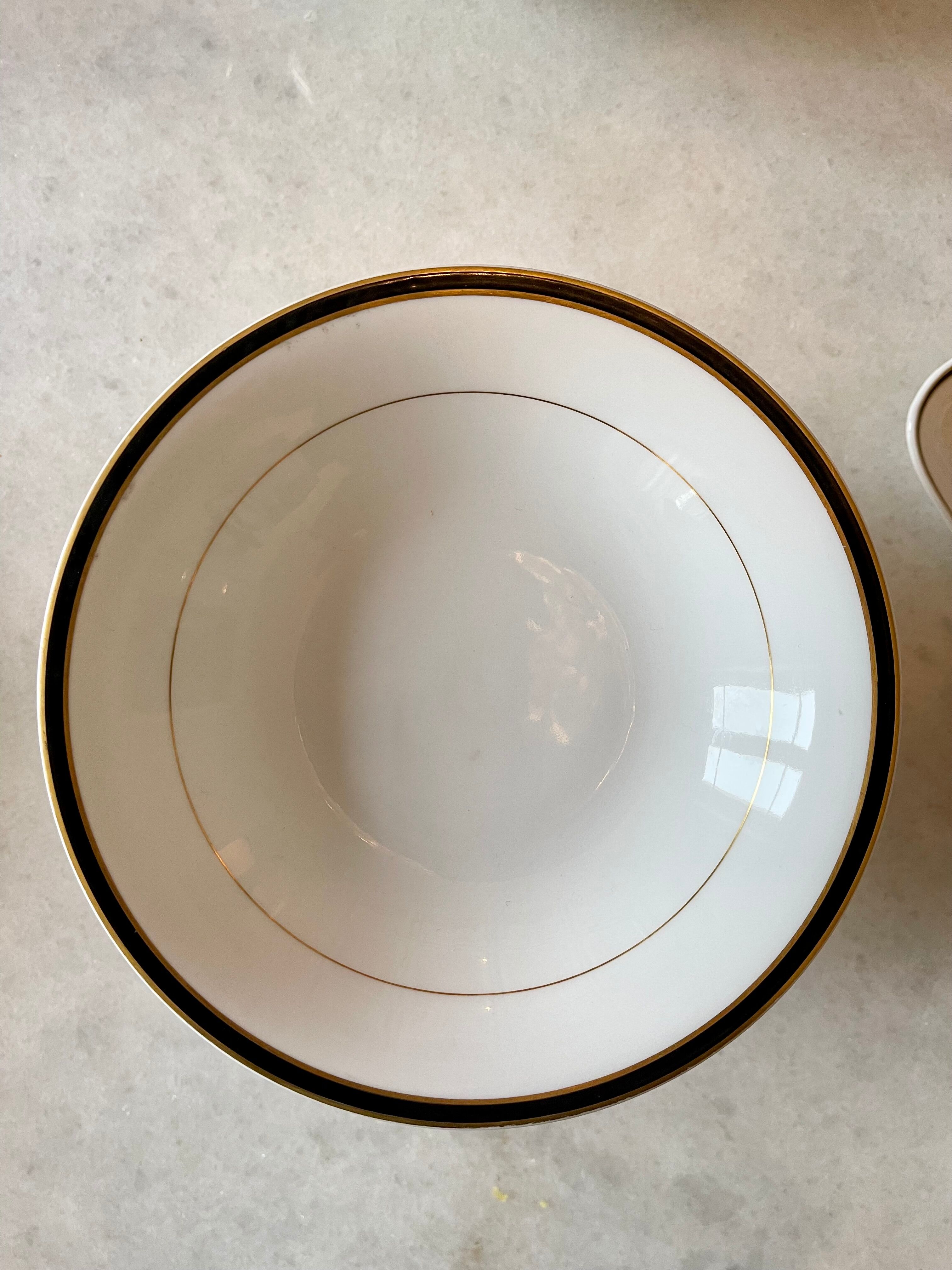 Table service in porcelain ch pillivuyt 81 pieces